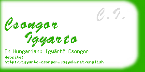 csongor igyarto business card